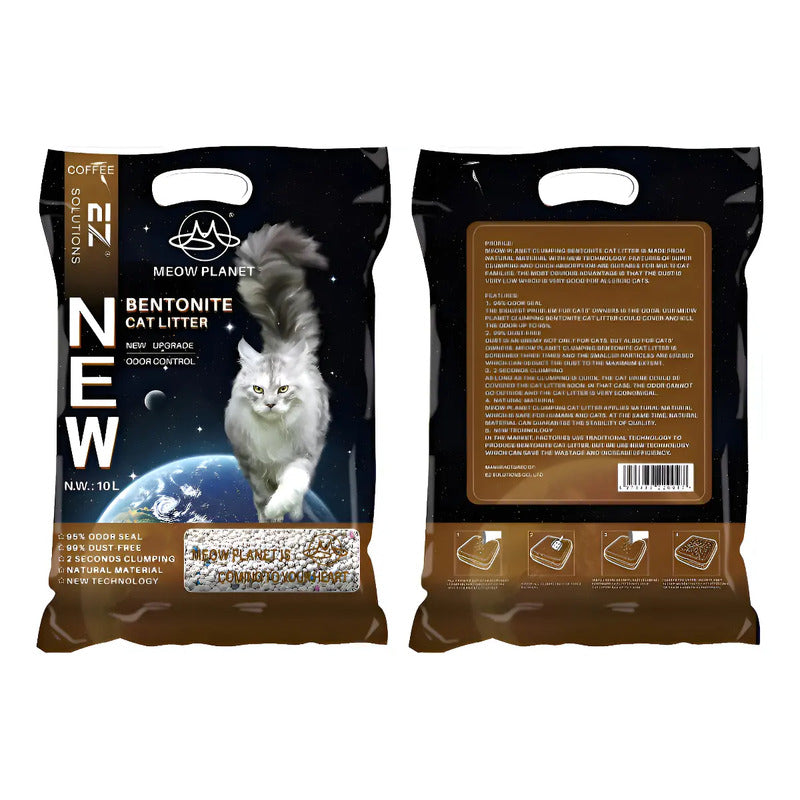 Arena Sanitaria Aglutinante para Gato 8 Kg, Aroma Café
